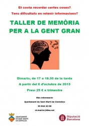 Nou Taller de Memòria per Gent Gran