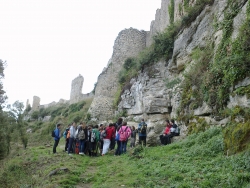 Visita de l'IES Pere Barnils al castell de Sant Martí