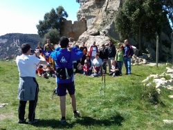 Visita del grup \"Clarors d'Alba\" al castell de Sant Martí