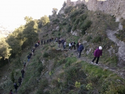 Visita dels \"Amics de Castellterçol\" al castell de Sant Martí