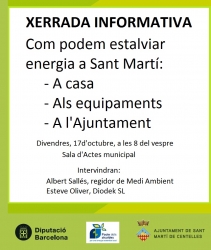 Xerrada informativa sobre estalvi energètic