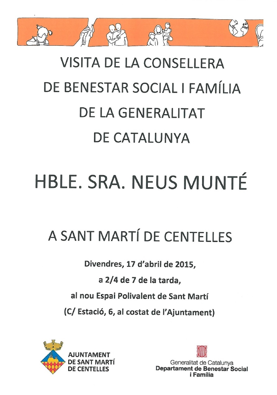 Visita de la Consellera de Benestar Social i Família a Sant Martí de Centelles